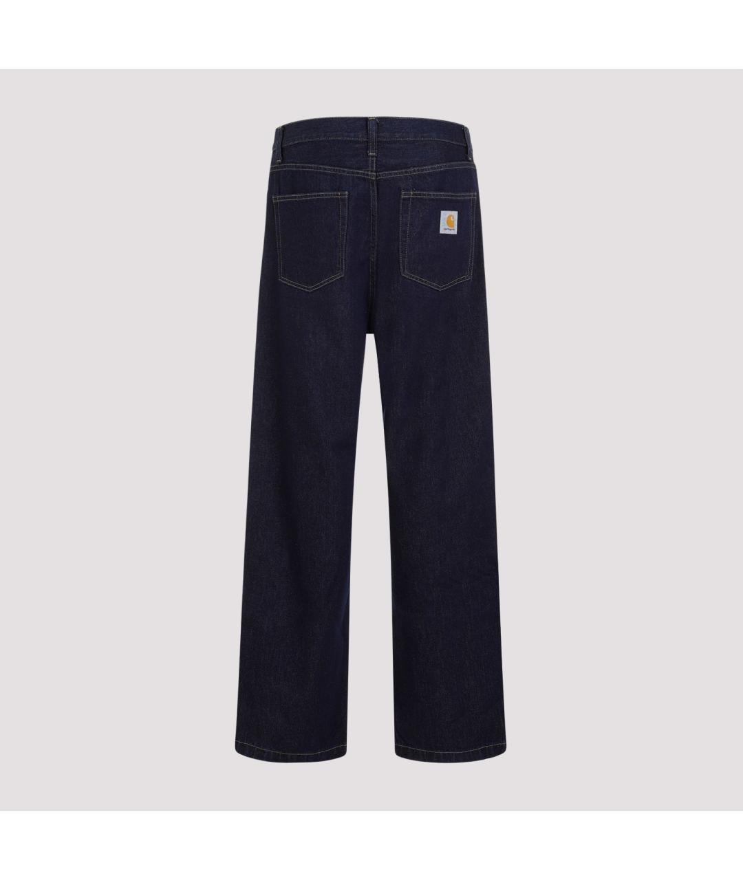 CARHARTT WIP Синие хлопковые повседневные брюки, фото 3