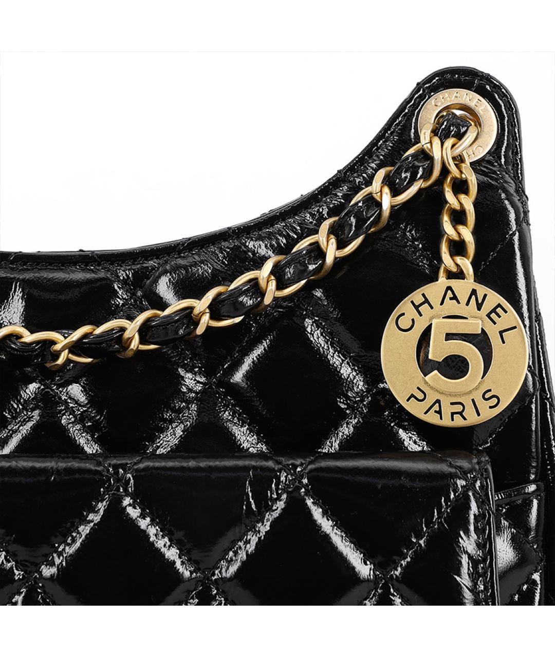 CHANEL Черная сумка через плечо, фото 6