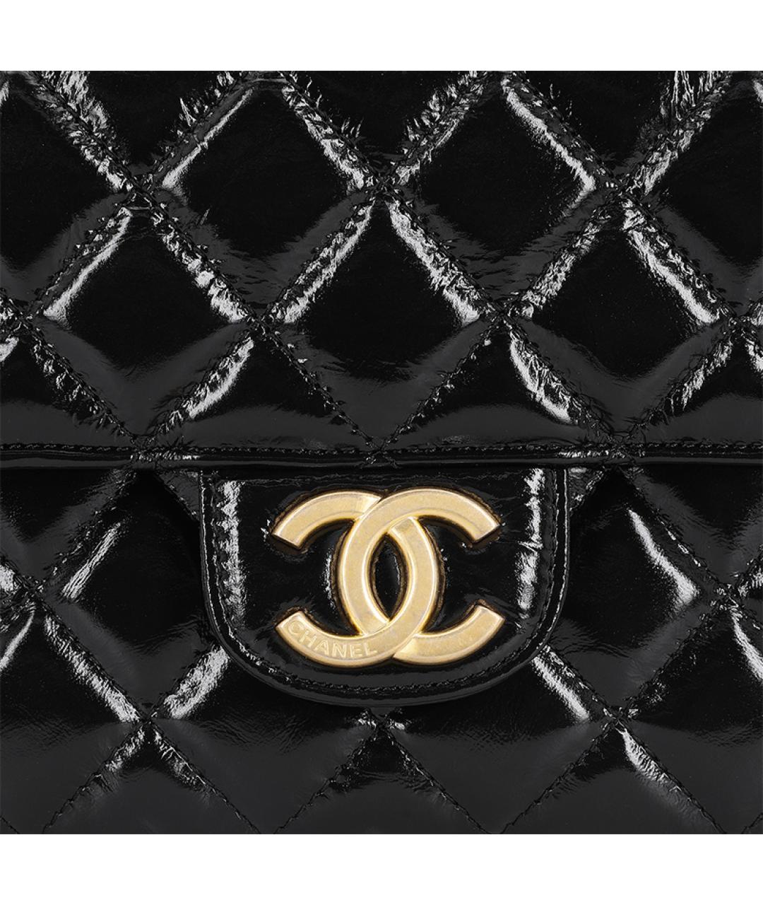 CHANEL Черная сумка через плечо, фото 5