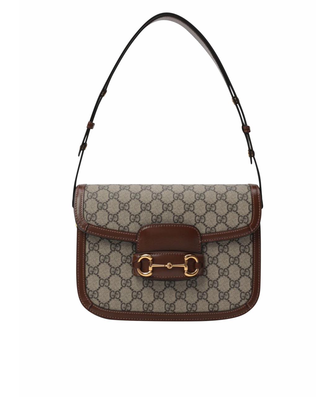 GUCCI Бежевая деним сумка через плечо, фото 1