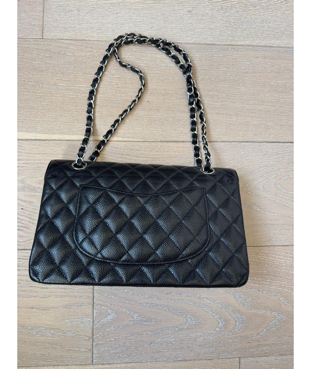 CHANEL Черная кожаная сумка тоут, фото 3
