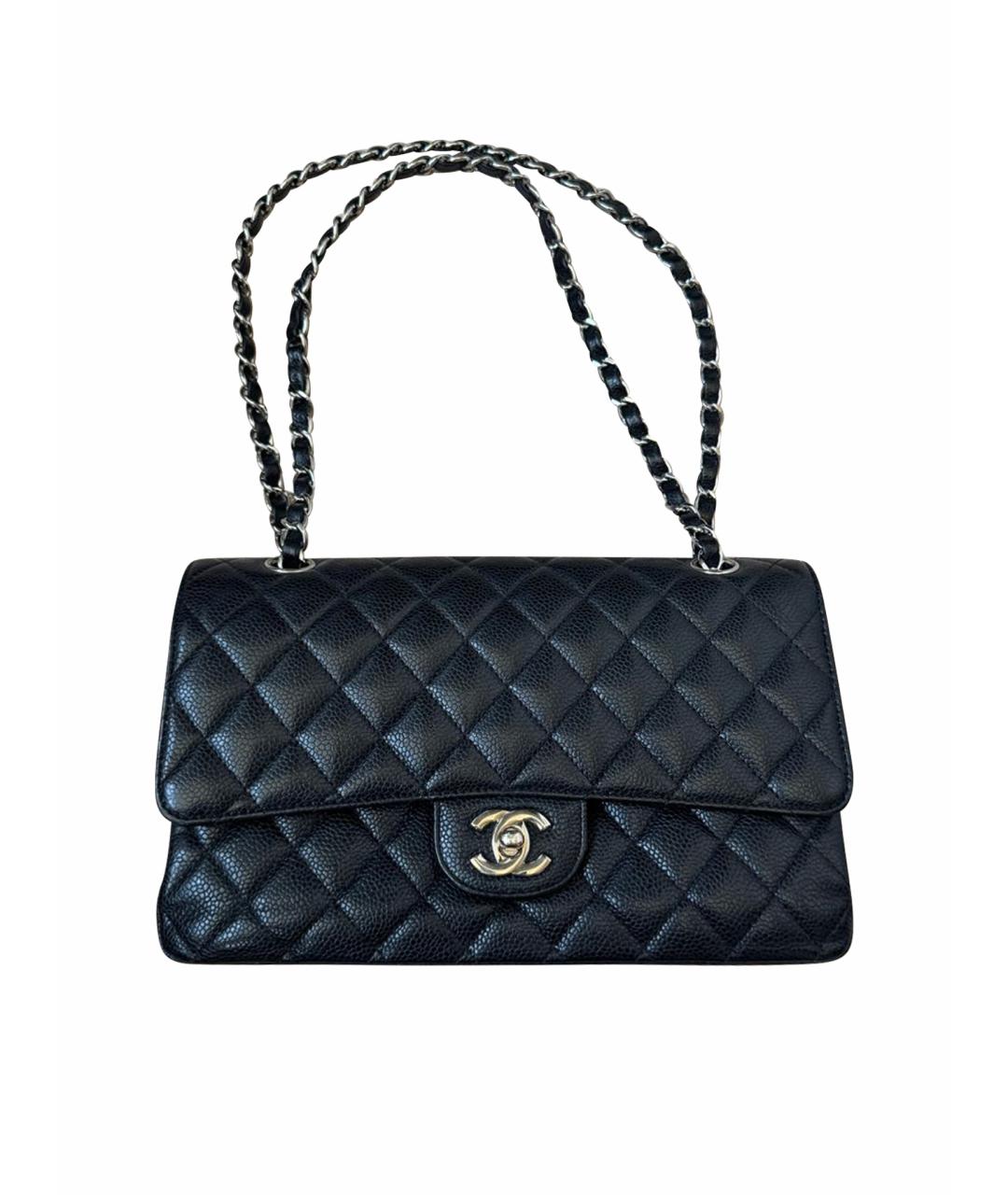 CHANEL Черная кожаная сумка тоут, фото 1