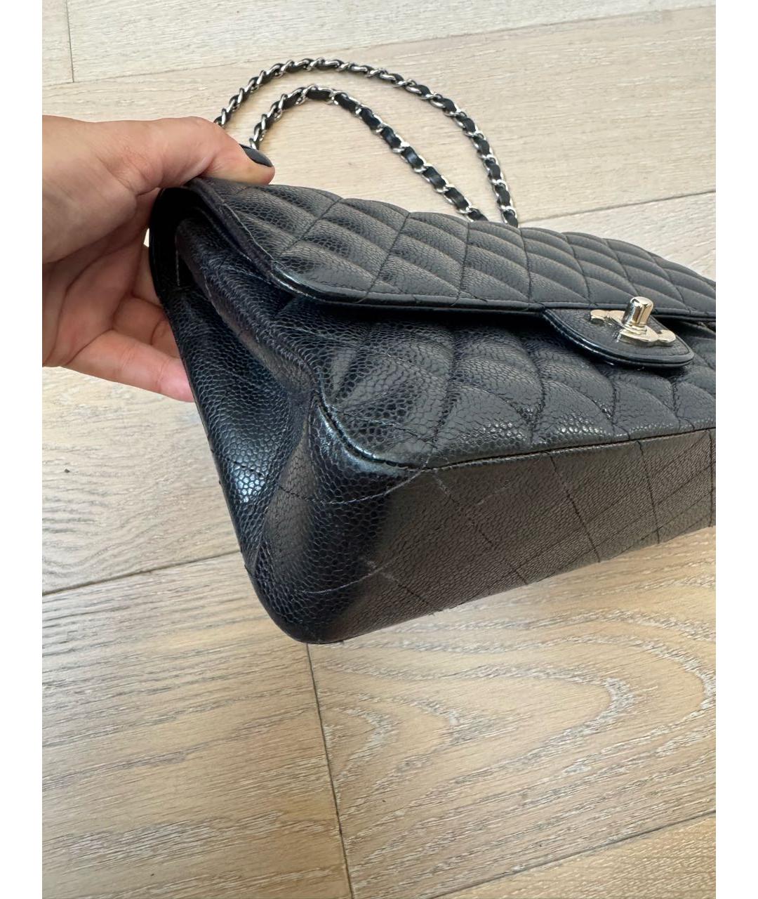 CHANEL Черная кожаная сумка тоут, фото 2