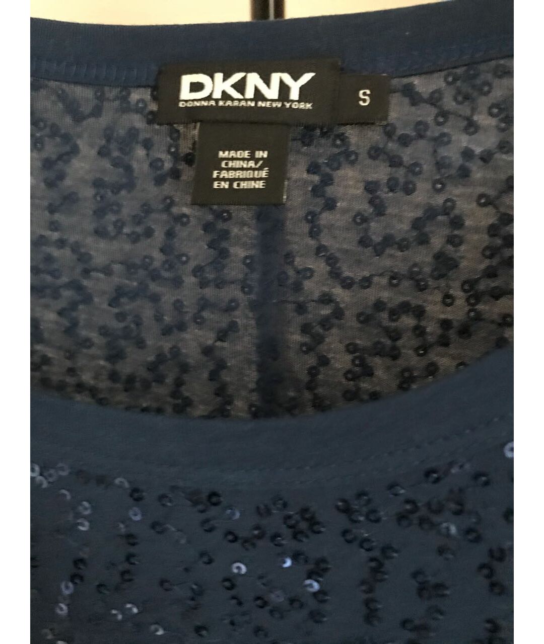 DKNY Синее хлопковое коктейльное платье, фото 5