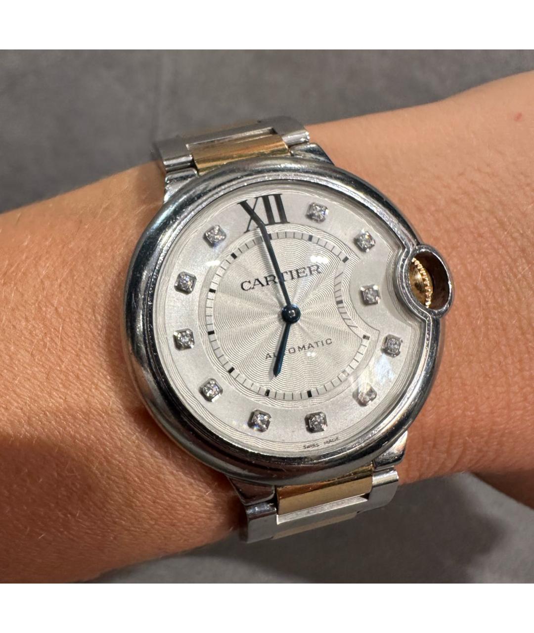 CARTIER Белые часы, фото 6