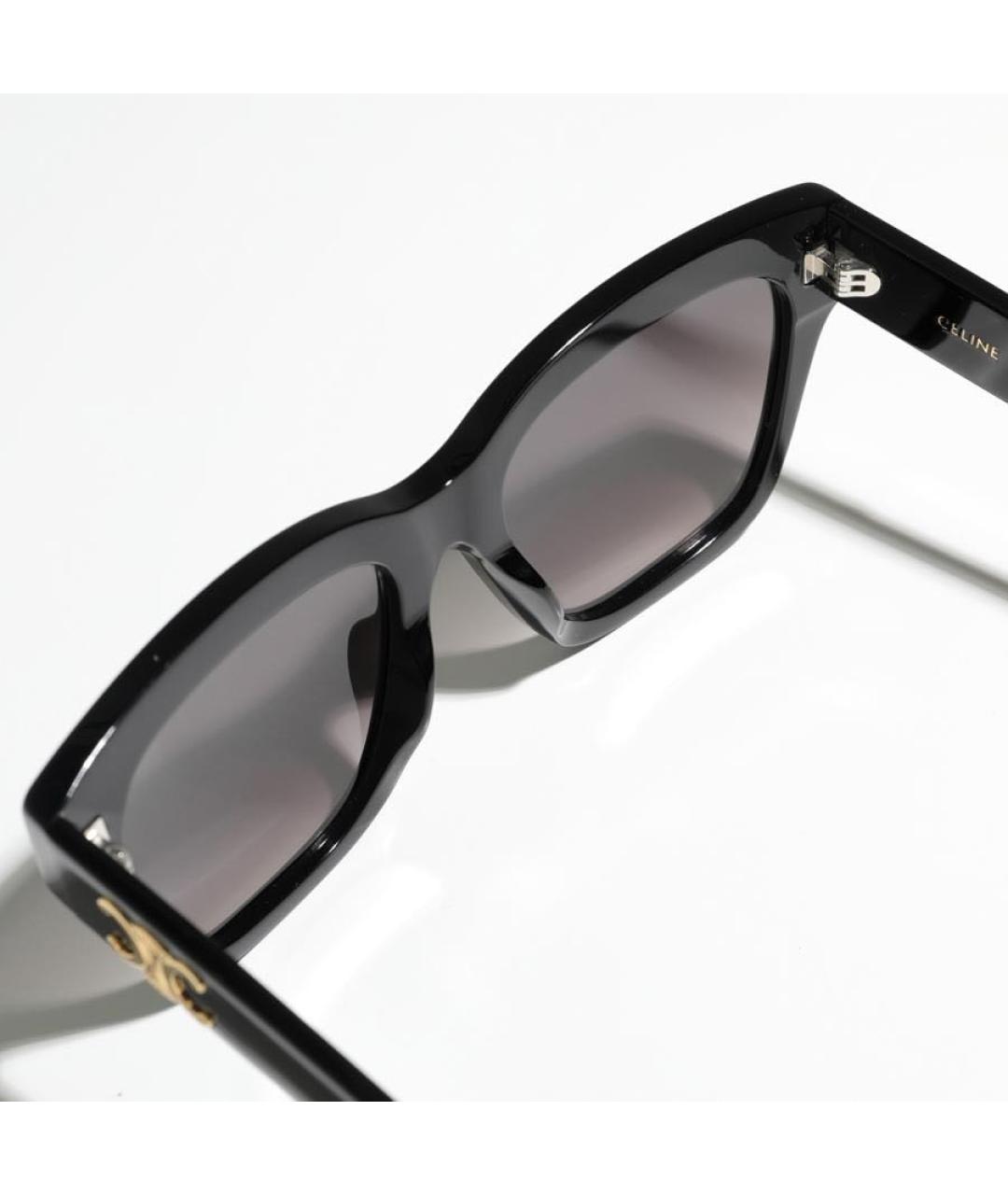CELINE Черные пластиковые солнцезащитные очки, фото 8