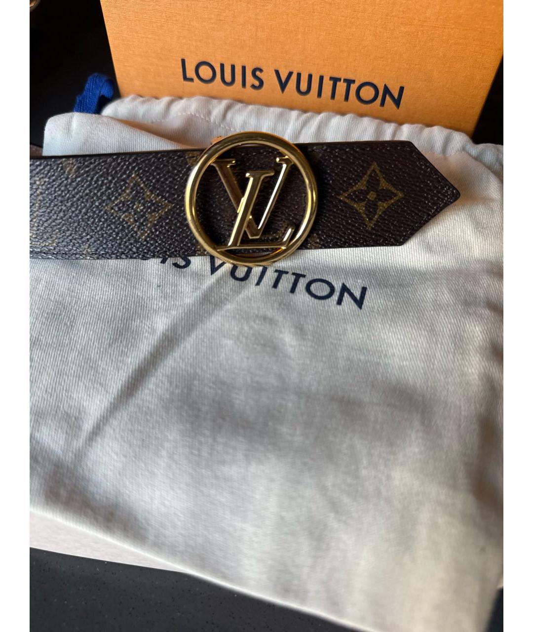 LOUIS VUITTON Коричневый ремень, фото 2