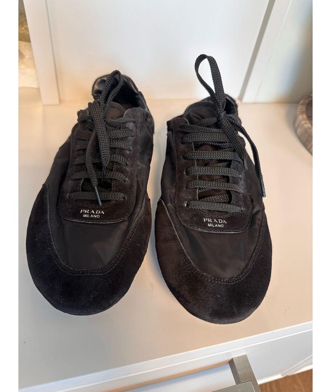 PRADA Черные кеды, фото 2