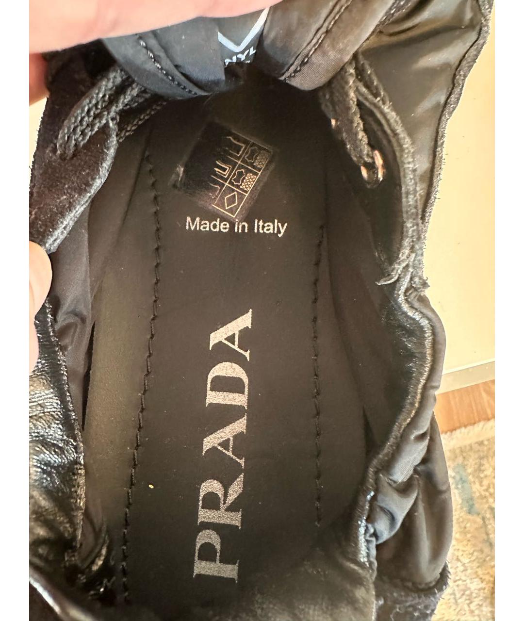 PRADA Черные кеды, фото 5