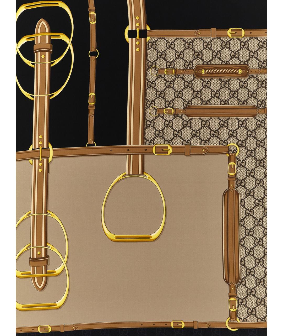 GUCCI Мульти шелковый шарф, фото 3