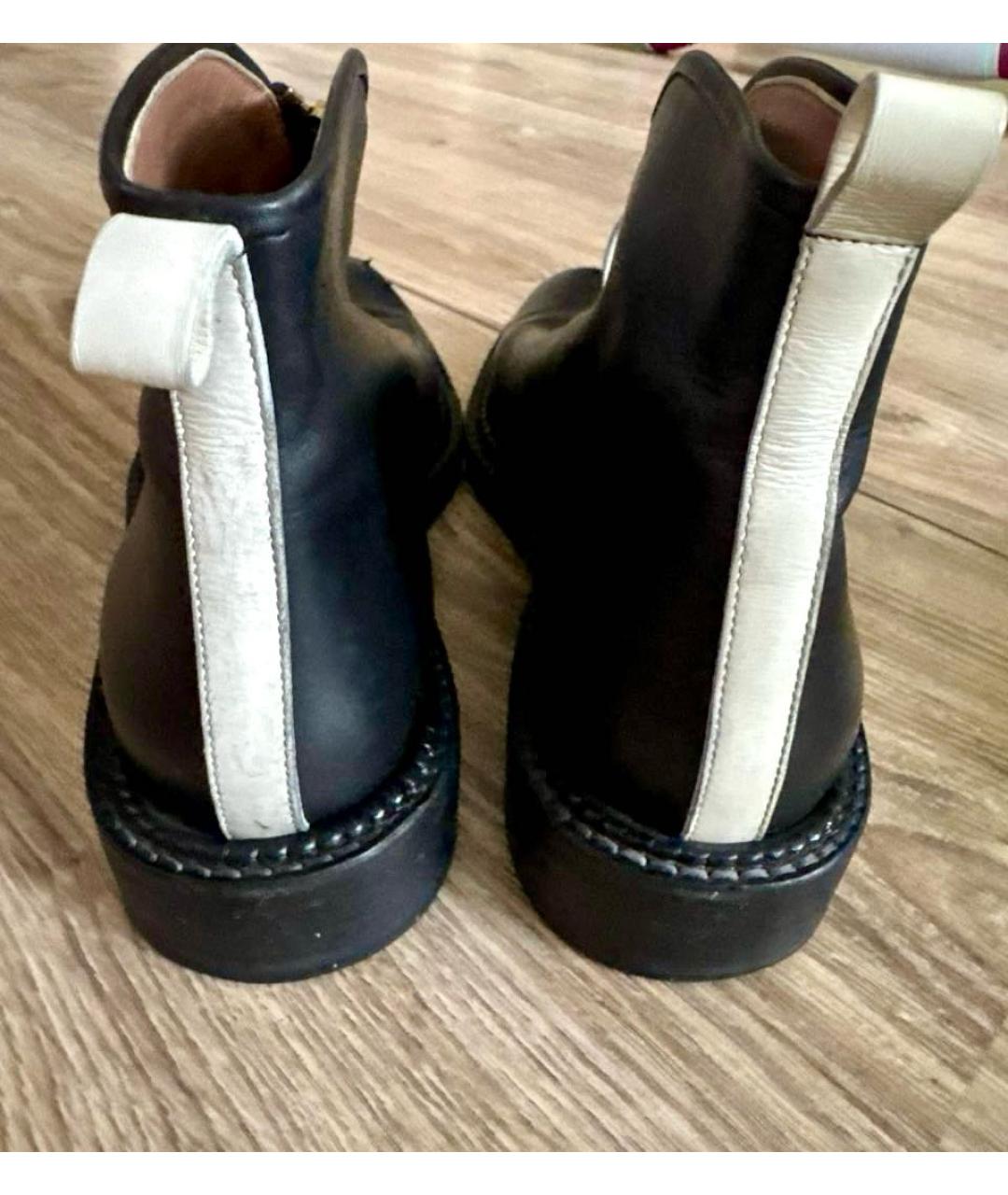 MARNI Черные кожаные ботинки, фото 3