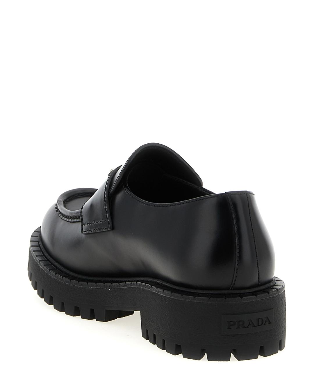 PRADA Черные кожаные лоферы, фото 3