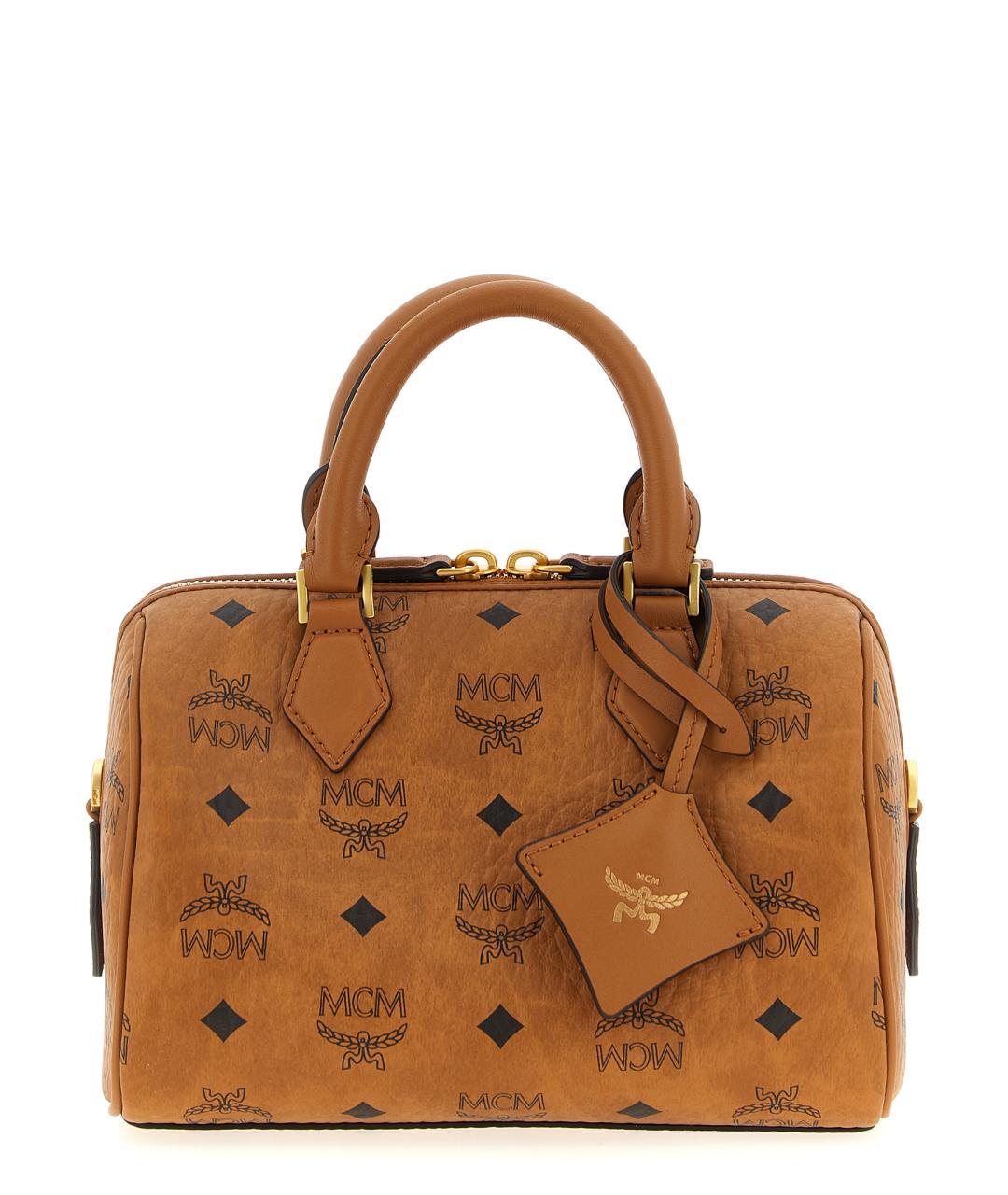 MCM Коричневая сумка тоут из искусственной кожи, фото 1