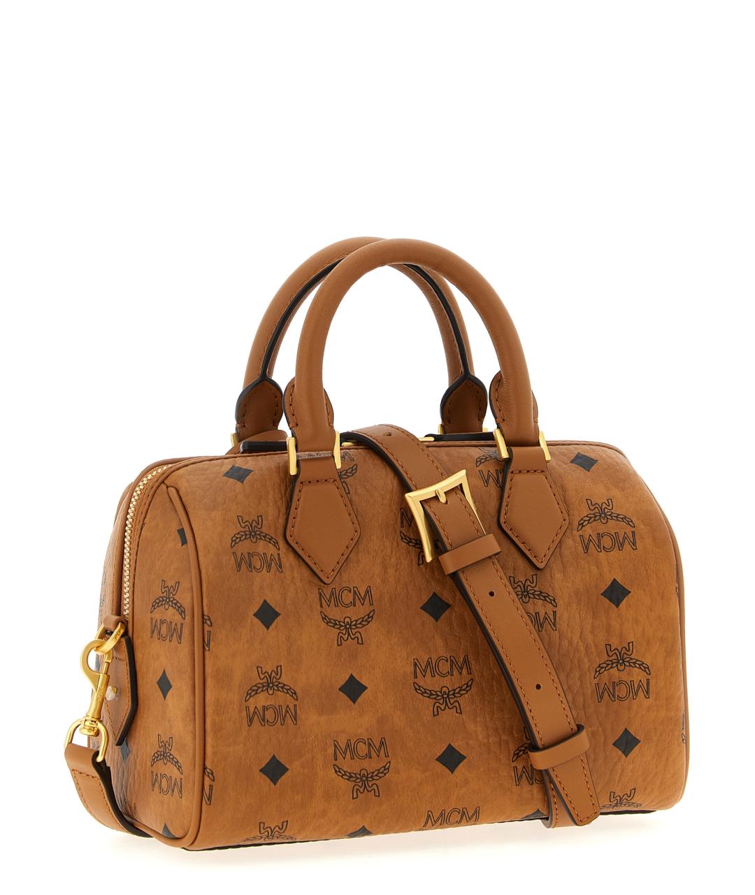 MCM Коричневая сумка тоут из искусственной кожи, фото 2