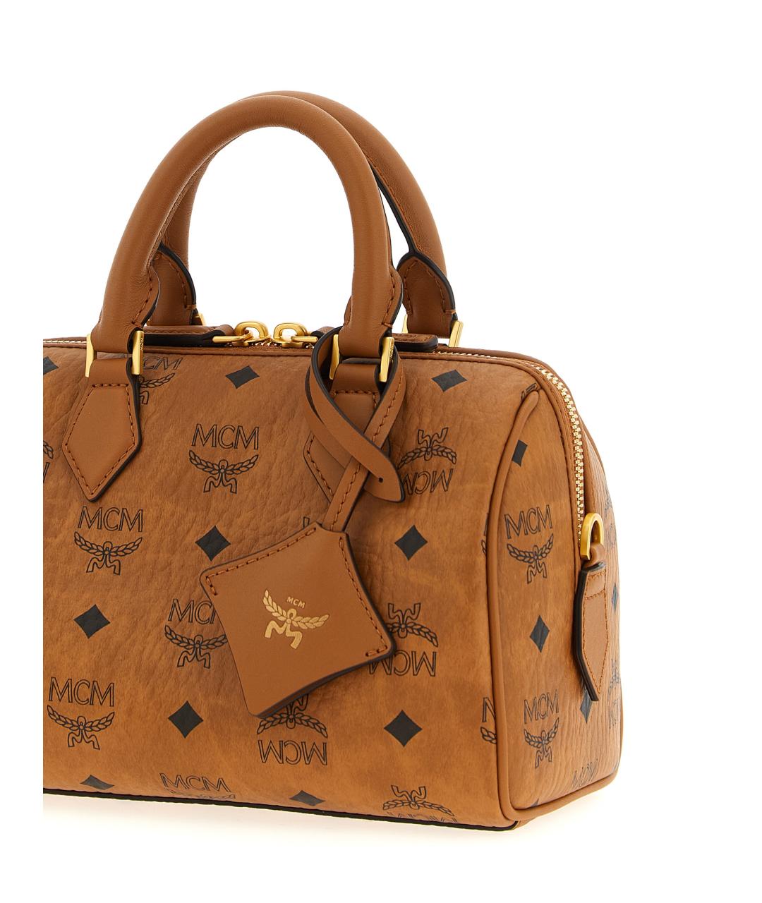 MCM Коричневая сумка тоут из искусственной кожи, фото 3