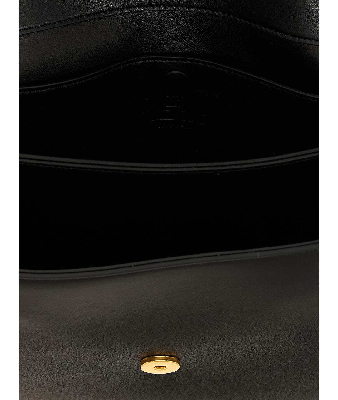 VALENTINO Черная кожаная сумка тоут, фото 4