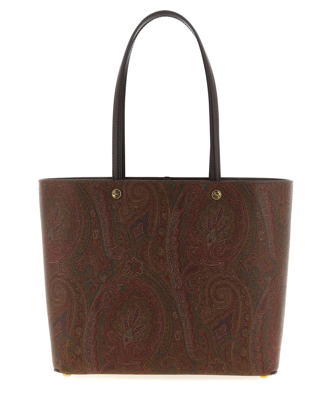 ETRO Коричневая хлопковая сумка тоут, фото 1