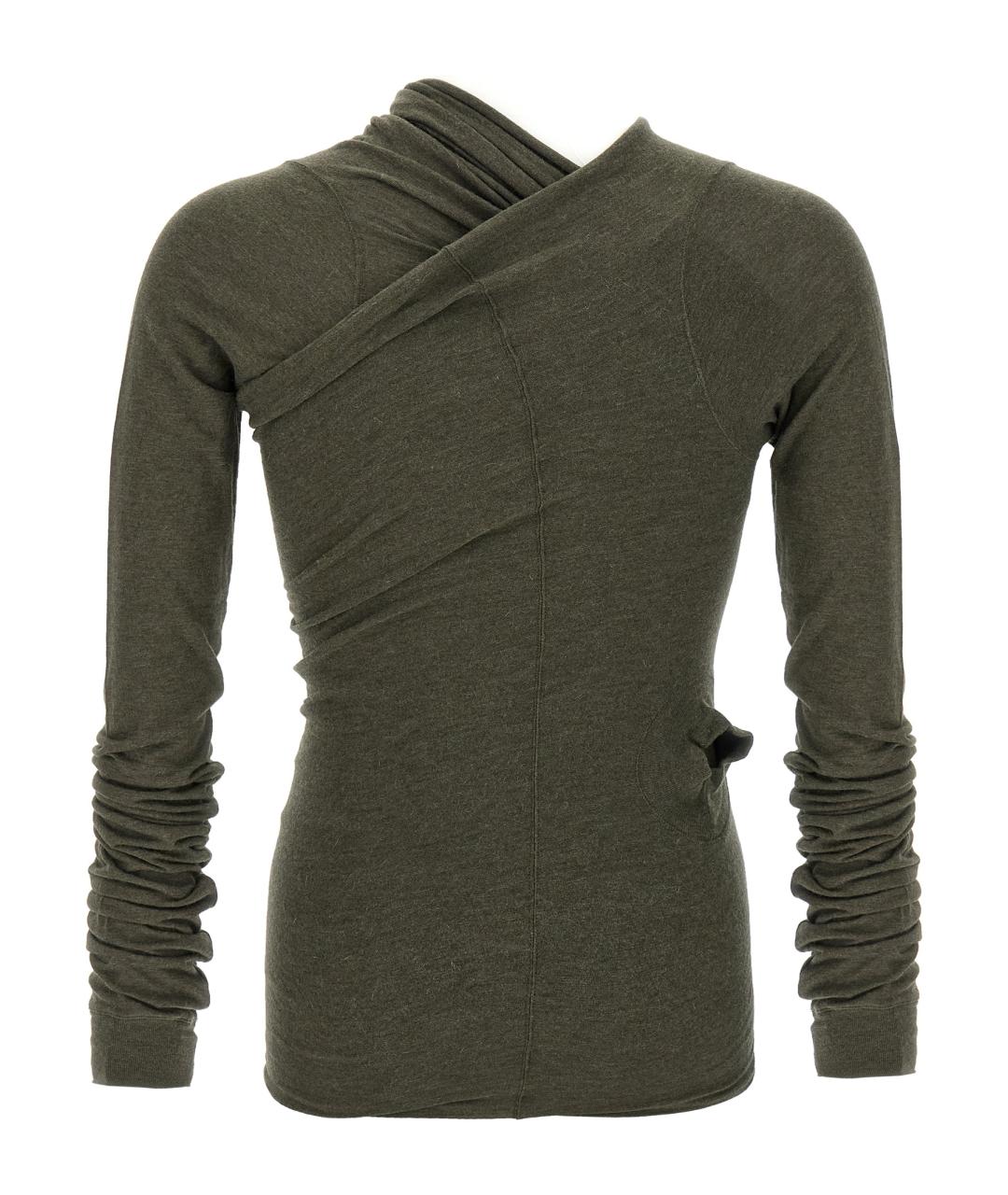 RICK OWENS Зеленый джемпер / свитер, фото 2