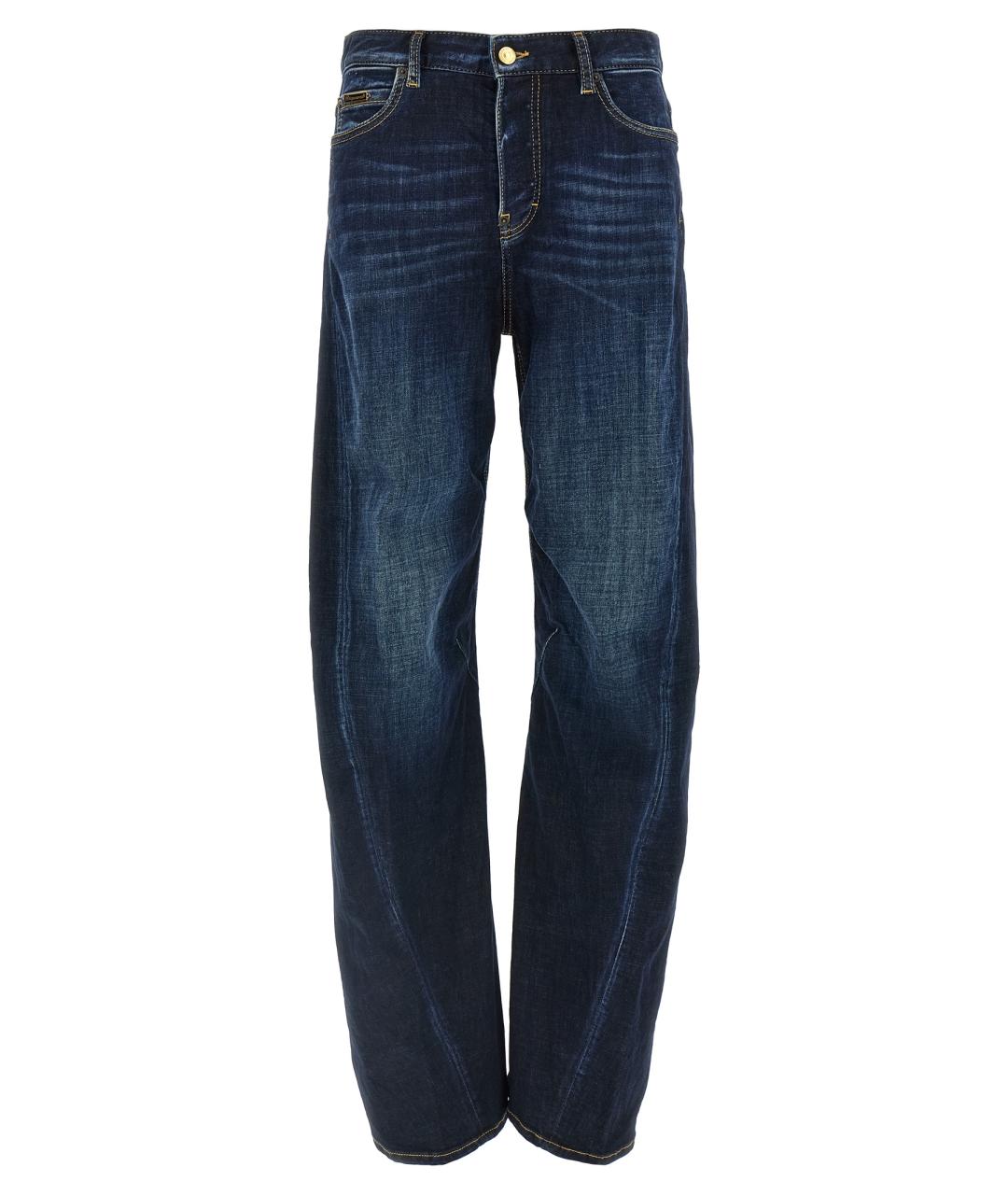 DSQUARED2 Синие хлопковые прямые джинсы, фото 1