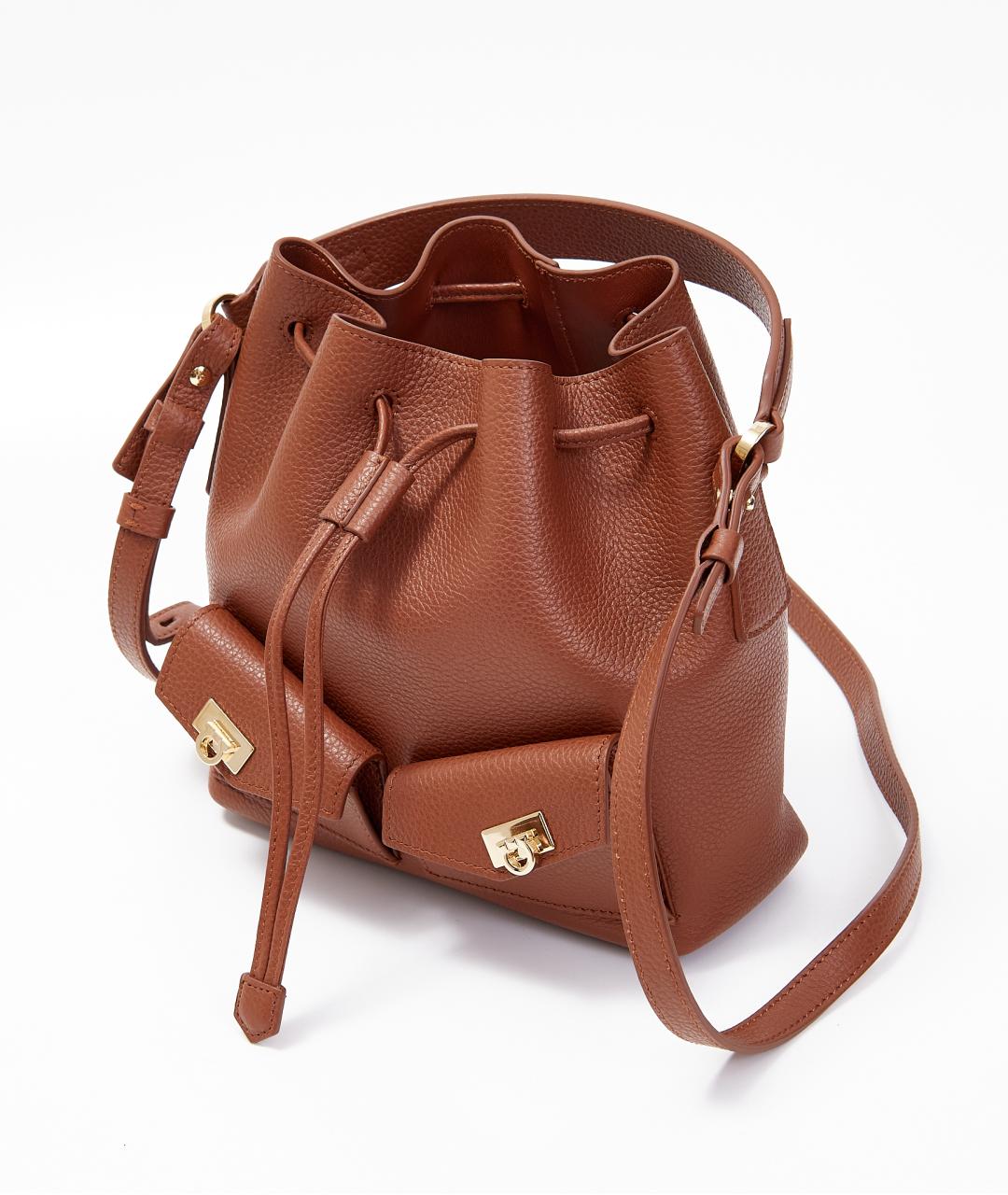 FERRAGAMO Коричневая кожаная сумка тоут, фото 7