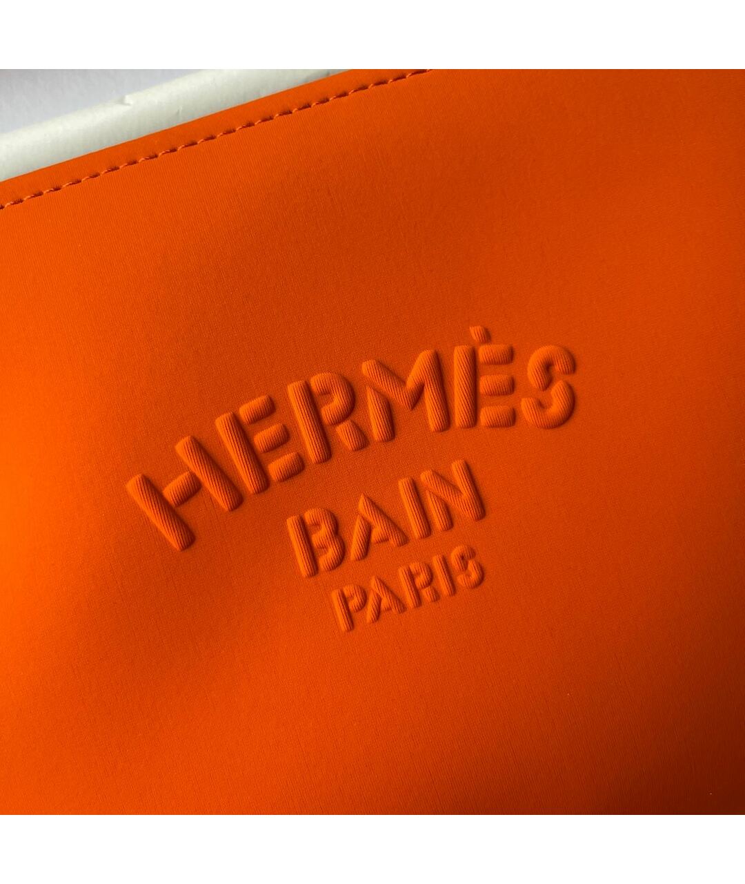 HERMES PRE-OWNED Оранжевая косметичка, фото 3