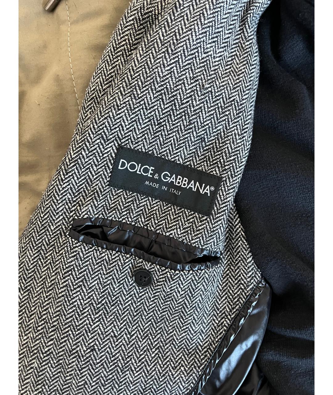 DOLCE&GABBANA Серая куртка, фото 4