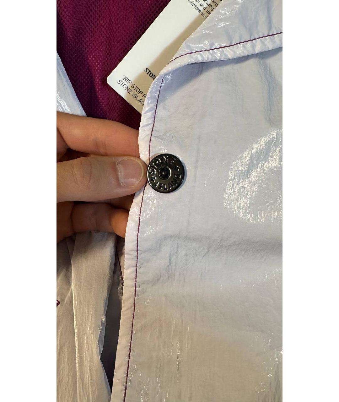STONE ISLAND Белая полиамидовая куртка, фото 3