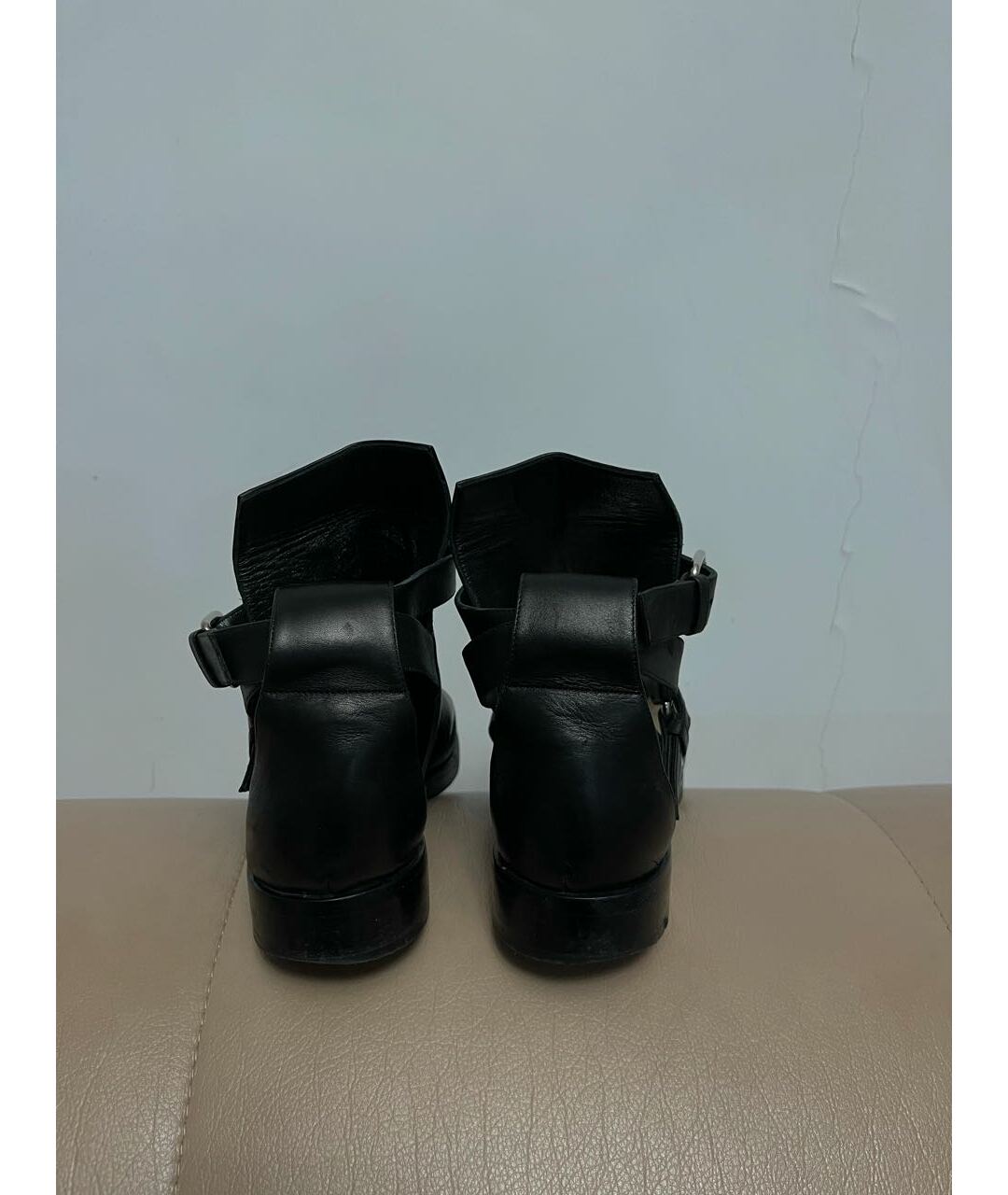 PIERRE HARDY Черные кожаные ботинки, фото 4