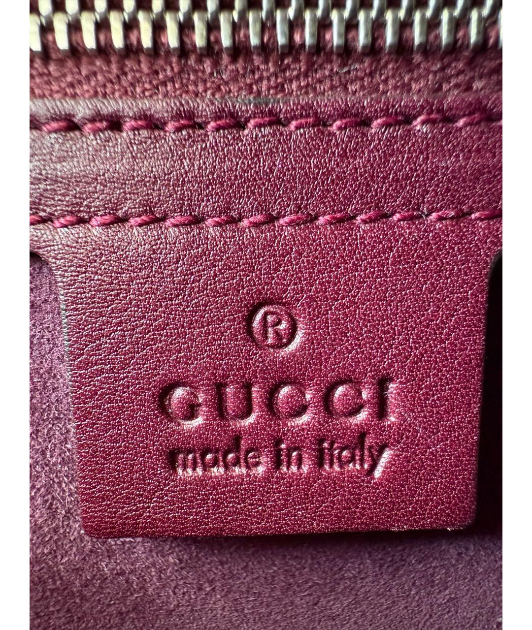 GUCCI Фиолетовая сумка с короткими ручками из экзотической кожи, фото 8