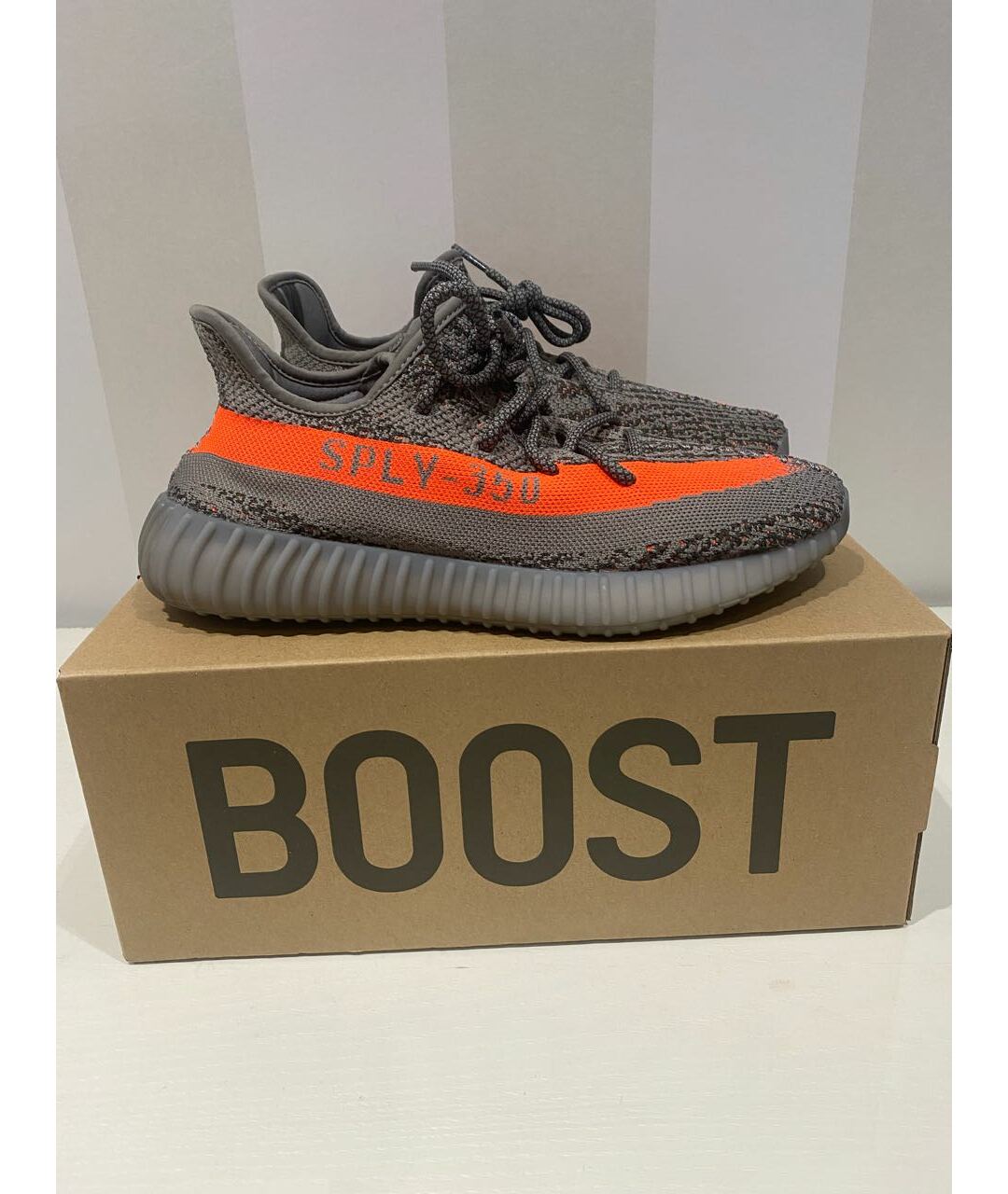 ADIDAS YEEZY Серые низкие кроссовки / кеды, фото 5