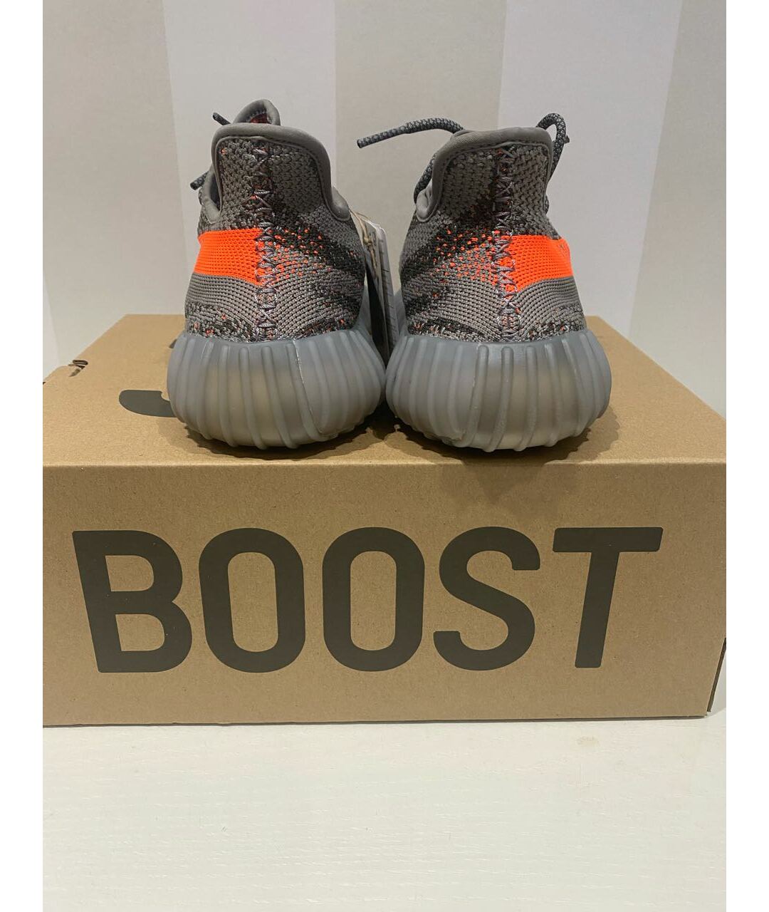 ADIDAS YEEZY Серые низкие кроссовки / кеды, фото 4