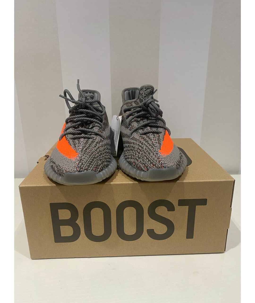 ADIDAS YEEZY Серые низкие кроссовки / кеды, фото 2