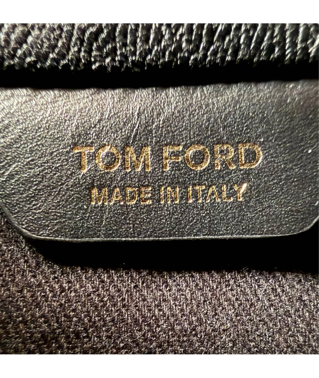 TOM FORD Черная кожаная сумка на плечо, фото 6