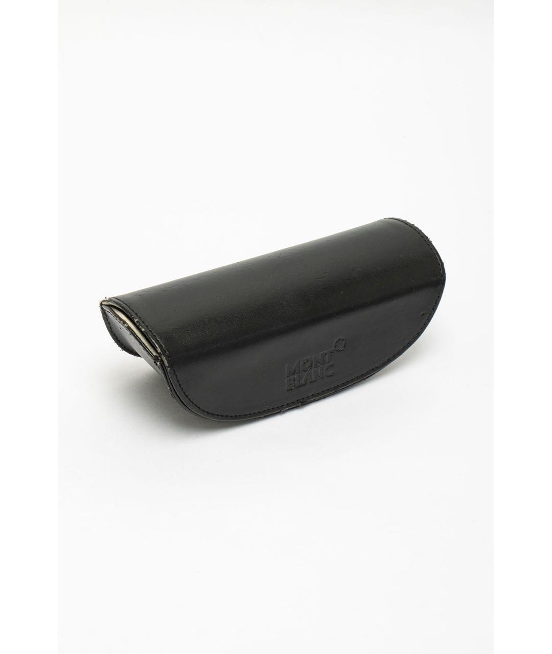 MONTBLANC Черные пластиковые солнцезащитные очки, фото 4