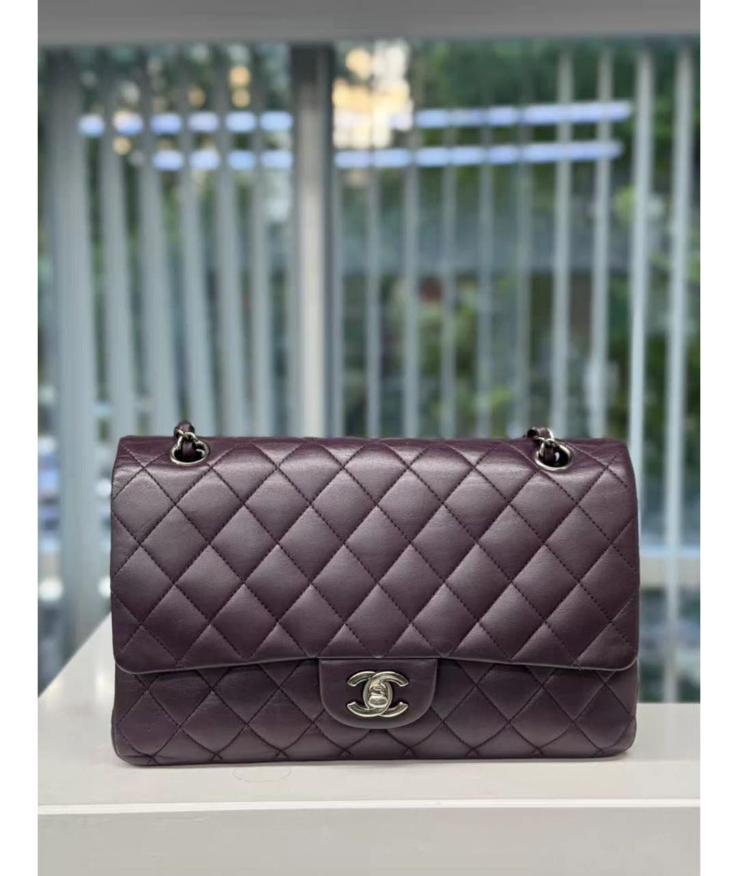 CHANEL Фиолетовая кожаная сумка через плечо, фото 2