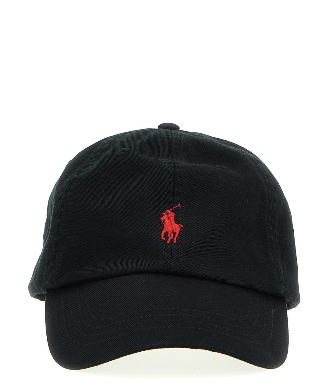 POLO RALPH LAUREN Черная хлопковая кепка/бейсболка, фото 1