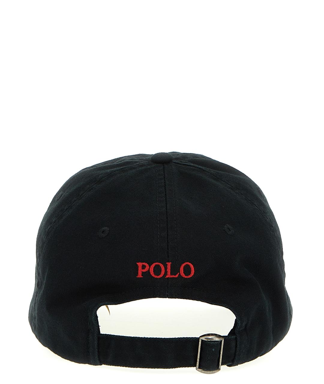 POLO RALPH LAUREN Черная хлопковая кепка/бейсболка, фото 3