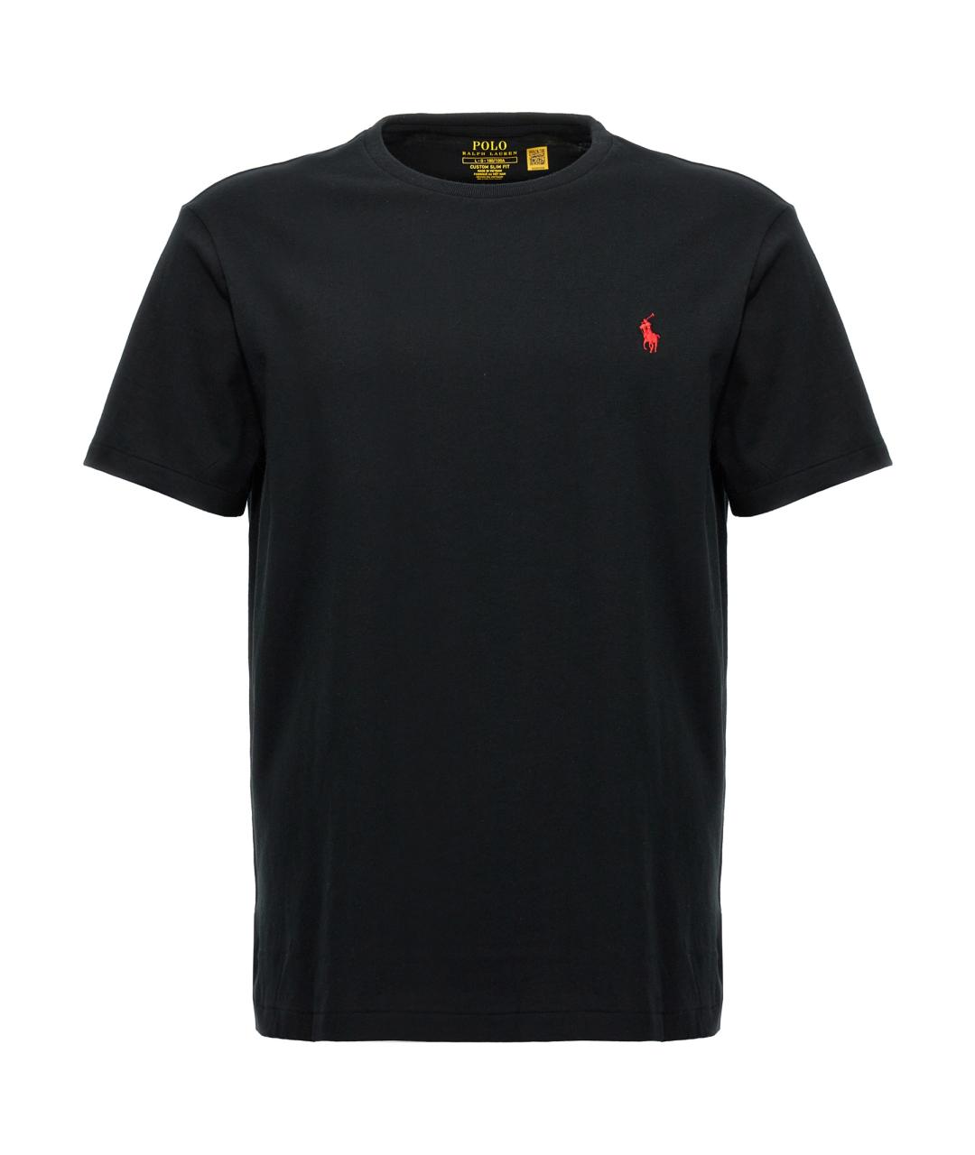 POLO RALPH LAUREN Черная хлопковая футболка, фото 1