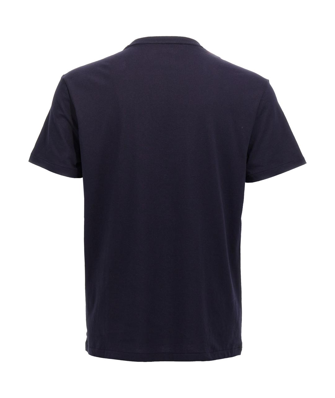 POLO RALPH LAUREN Синяя хлопковая футболка, фото 2