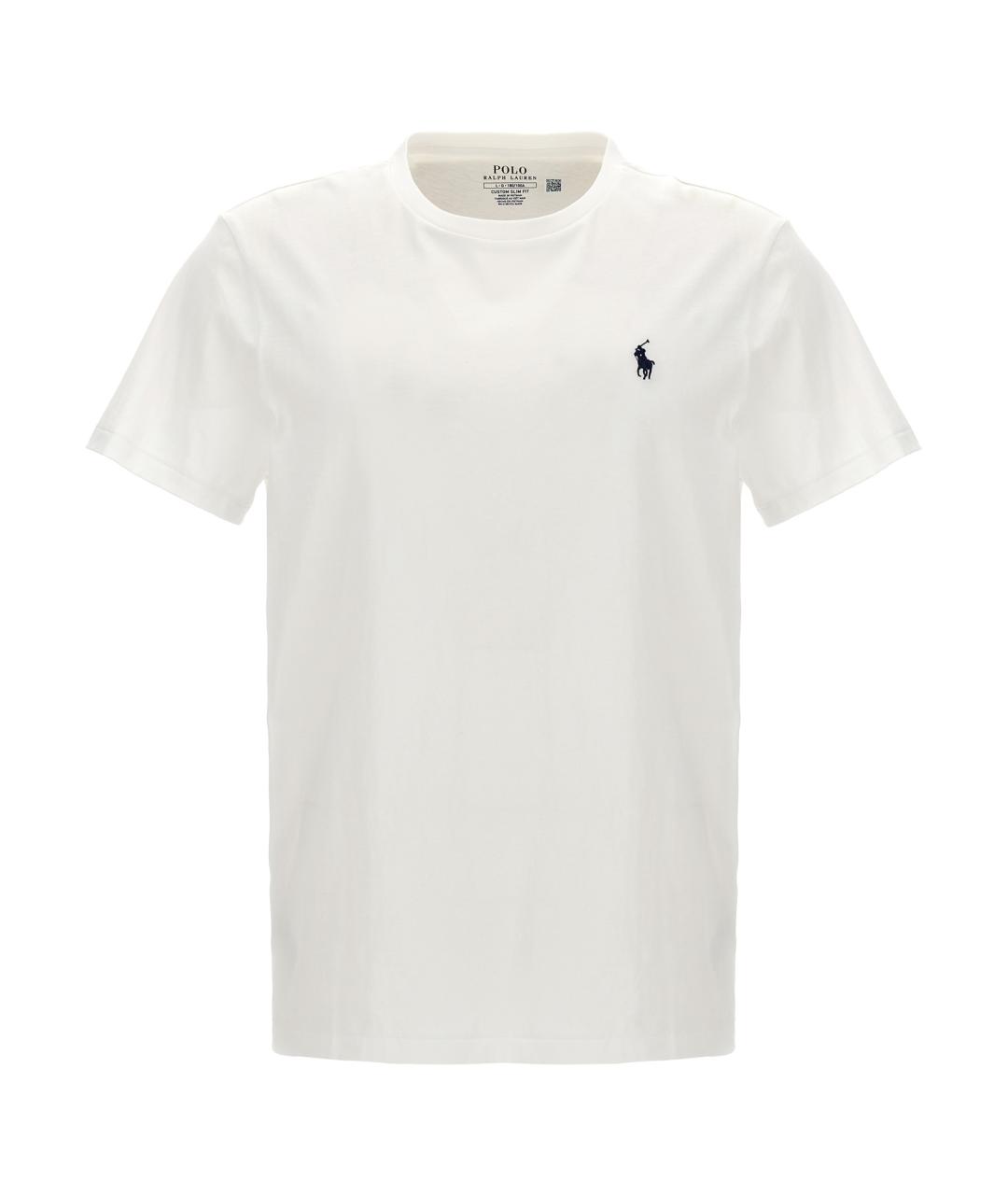 POLO RALPH LAUREN Белая хлопковая футболка, фото 1