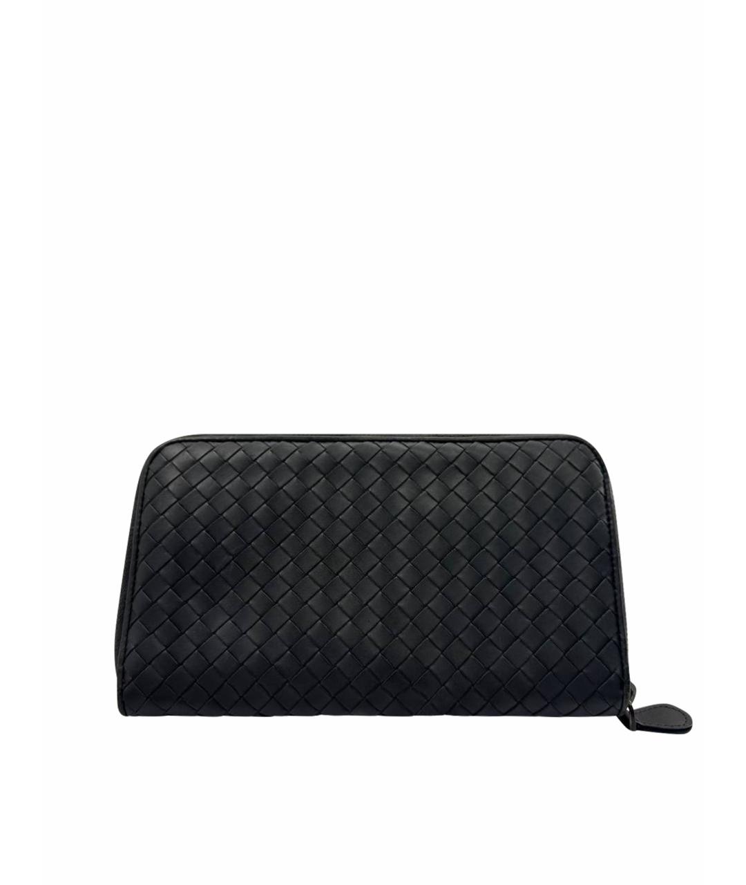 BOTTEGA VENETA Серый кожаный кошелек, фото 1