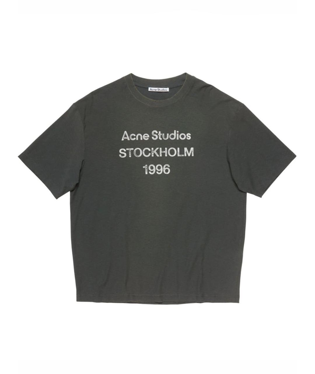 ACNE STUDIOS Черная хлопковая майка, фото 1