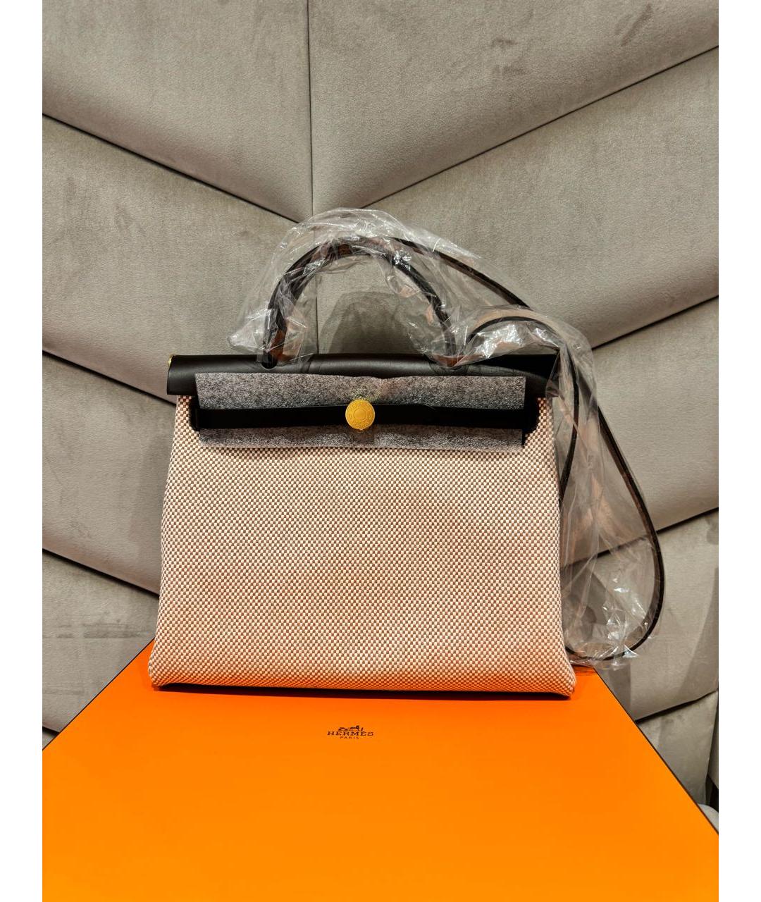 HERMES Коричневая кожаная сумка через плечо, фото 4