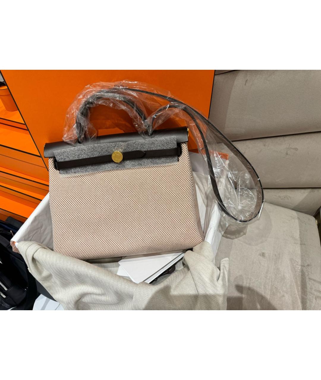 HERMES Коричневая кожаная сумка через плечо, фото 2