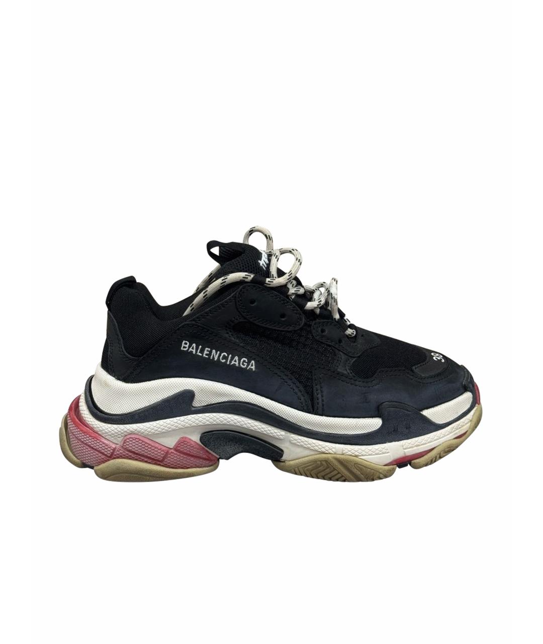BALENCIAGA Черные кроссовки, фото 1