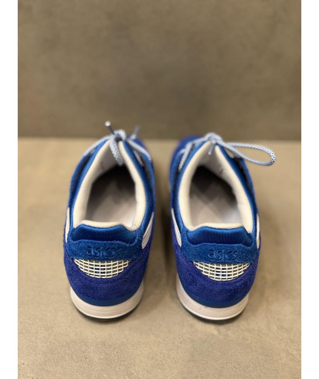 ASICS Синие замшевые низкие кроссовки / кеды, фото 3