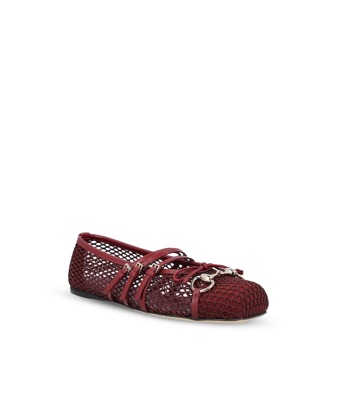 GUCCI Красные балетки, фото 3