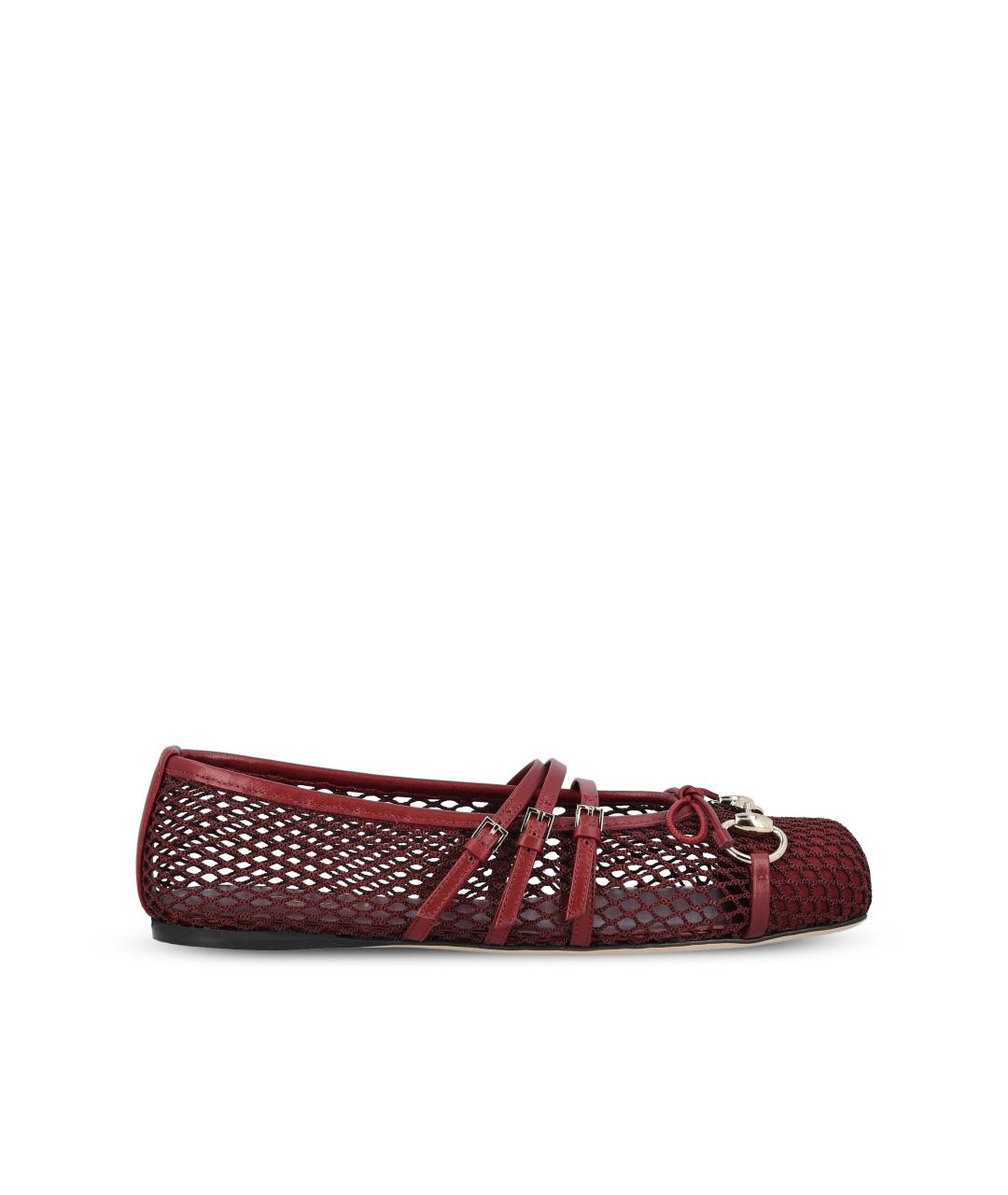 GUCCI Красные балетки, фото 5