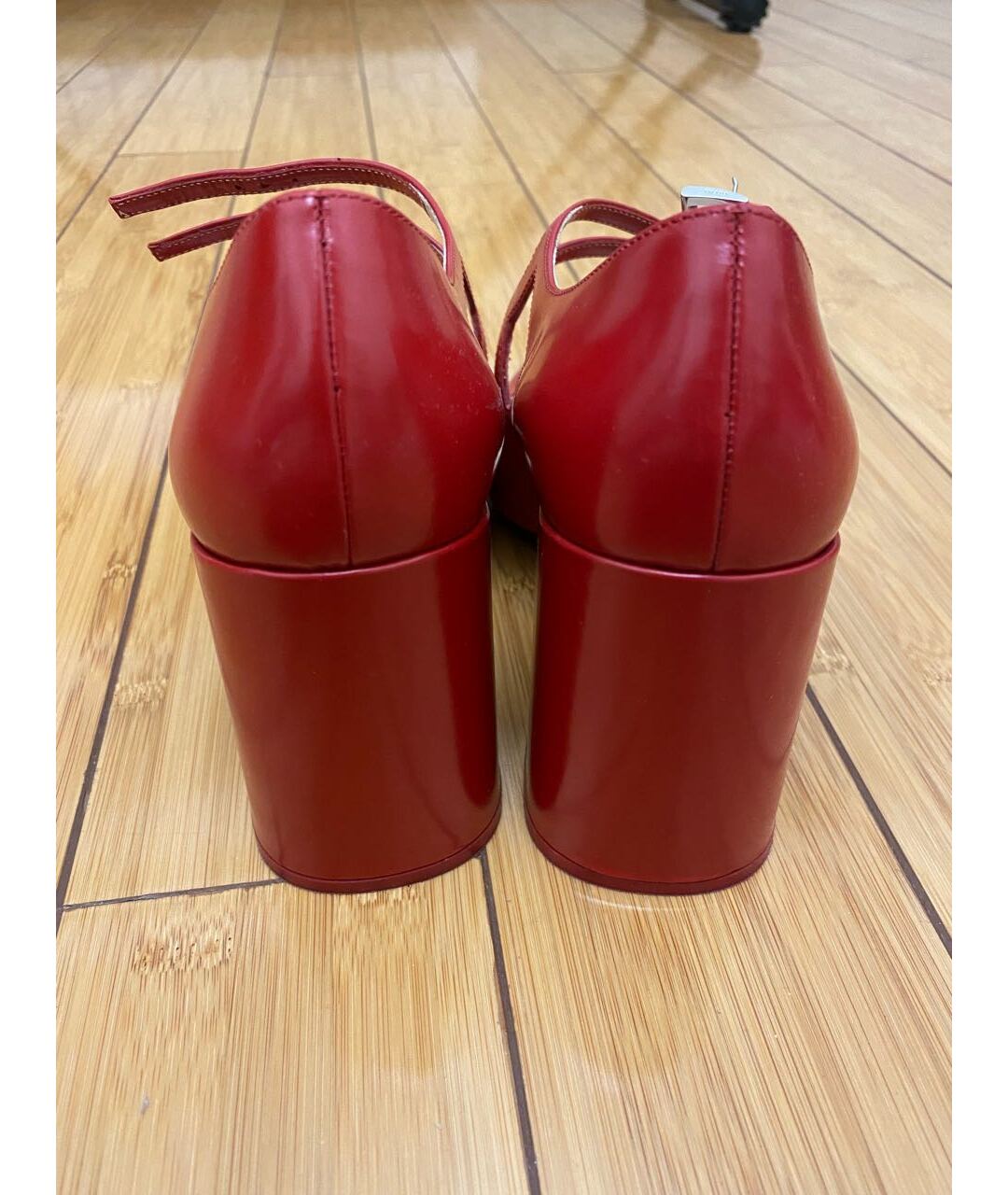 PRADA Красные туфли из лакированной кожи, фото 5
