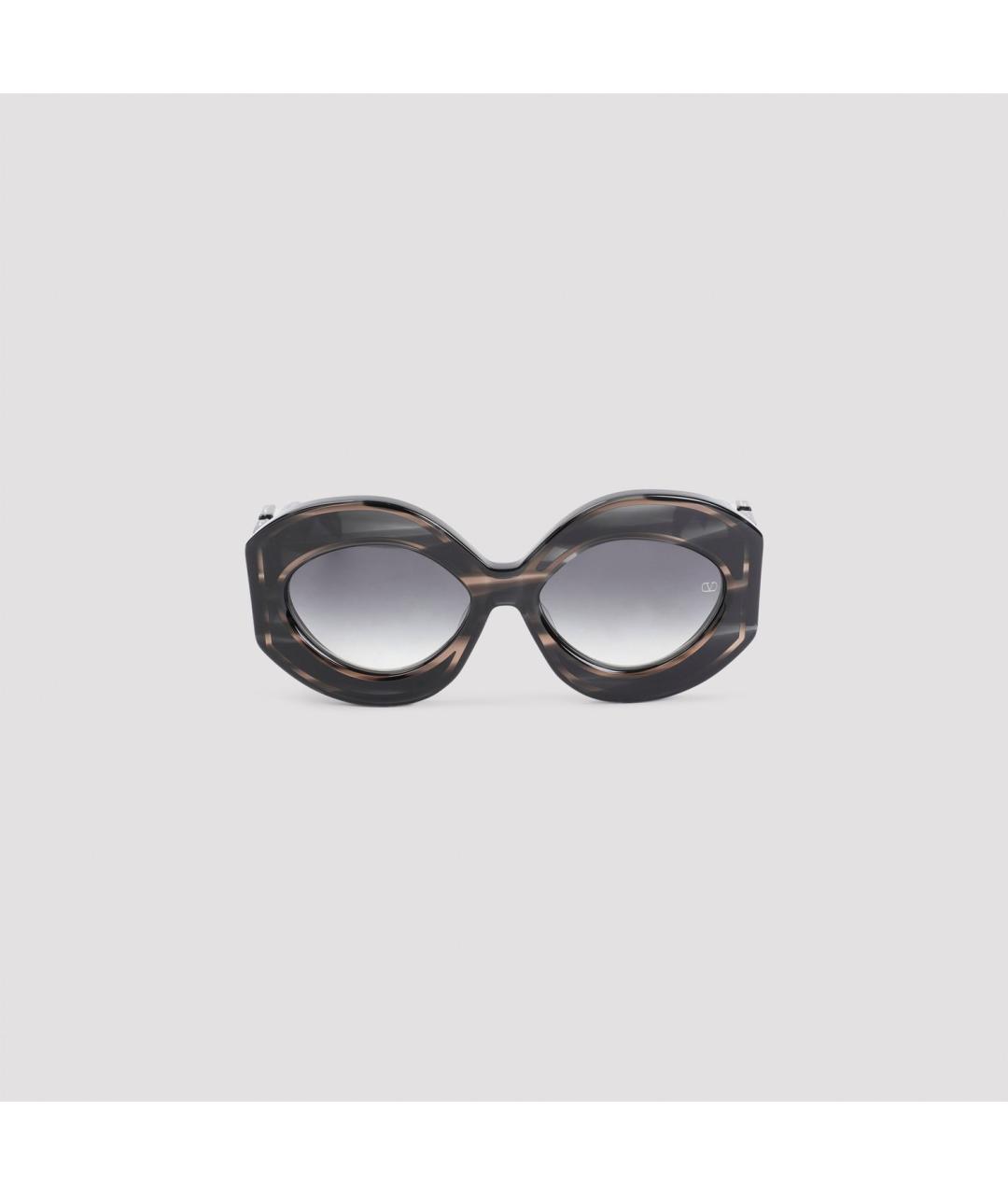 VALENTINO Антрацитовые солнцезащитные очки, фото 2